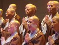 970628香光尼眾佛學院師生叩鐘祈禱